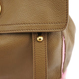 Yves Saint Laurent 289278 Olive Green Pink Muse Two 2-Way Bag