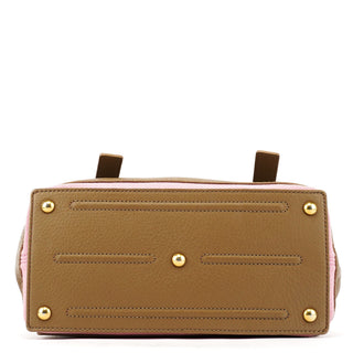 Yves Saint Laurent 289278 Olive Green Pink Muse Two 2-Way Bag