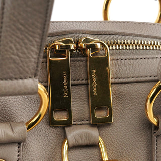 Yves Saint Laurent 368224 Taupe Leather Muse Tote Bag