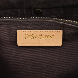 Yves Saint Laurent Beige Brown Leather Muse Two 2-Way Bag