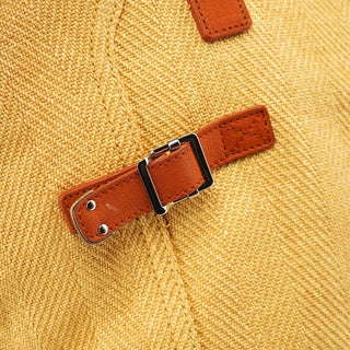 Yves Saint Laurent Beige Brown Raffia Downtown Tote Bag