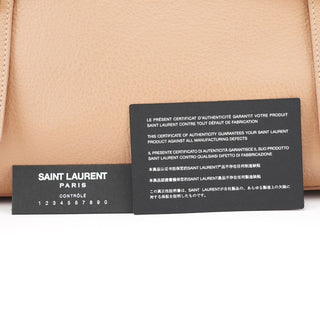 Yves Saint Laurent Beige Leather Muse 2-Way Bag