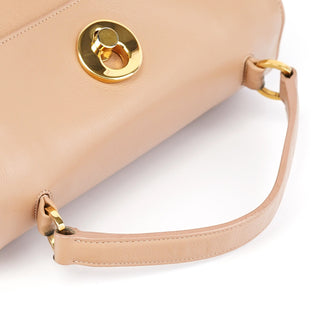 Yves Saint Laurent Beige Leather Muse 2-Way Bag