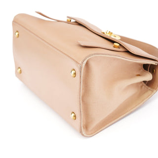 Yves Saint Laurent Beige Leather Muse 2-Way Bag