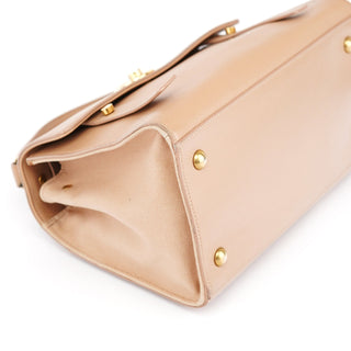 Yves Saint Laurent Beige Leather Muse 2-Way Bag