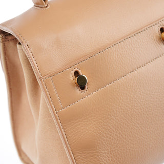 Yves Saint Laurent Beige Leather Muse 2-Way Bag