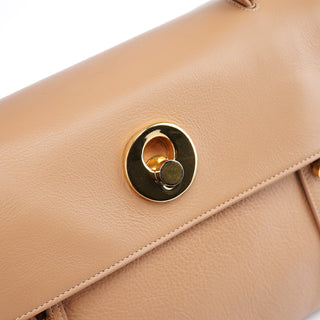 Yves Saint Laurent Beige Leather Muse 2-Way Bag