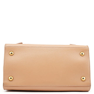 Yves Saint Laurent Beige Leather Muse 2-Way Bag