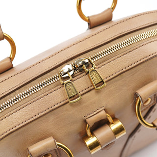 Yves Saint Laurent Beige Leather Muse Tote Bag