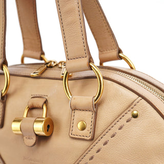Yves Saint Laurent Beige Leather Muse Tote Bag