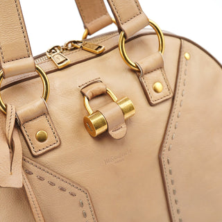 Yves Saint Laurent Beige Leather Muse Tote Bag