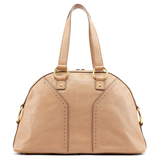 Yves Saint Laurent Beige Leather Muse Tote Bag