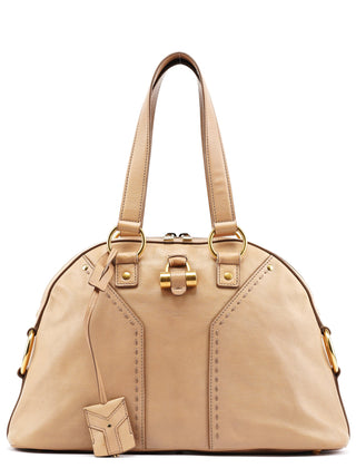 Yves Saint Laurent Beige Leather Muse Tote Bag