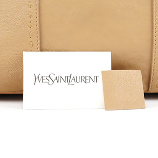 Yves Saint Laurent Beige Leather Muse Tote Bag