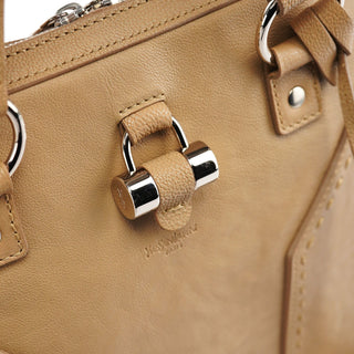 Yves Saint Laurent Beige Leather Muse Tote Bag