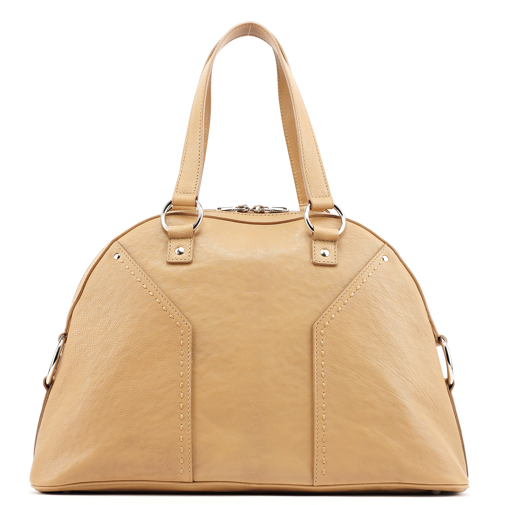 Yves Saint Laurent Beige Leather Muse Tote Bag