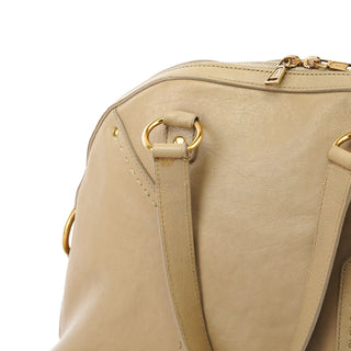 Yves Saint Laurent Beige Leather Muse Tote Bag