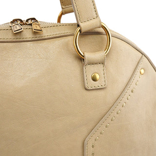 Yves Saint Laurent Beige Leather Muse Tote Bag