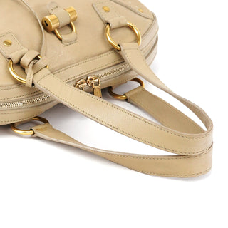 Yves Saint Laurent Beige Leather Muse Tote Bag
