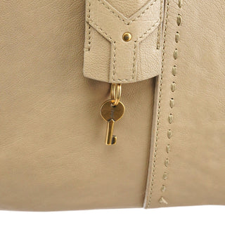 Yves Saint Laurent Beige Leather Muse Tote Bag