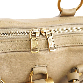 Yves Saint Laurent Beige Leather Muse Tote Bag