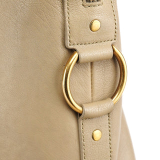 Yves Saint Laurent Beige Leather Muse Tote Bag