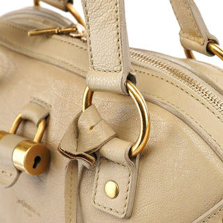 Yves Saint Laurent Beige Leather Muse Tote Bag