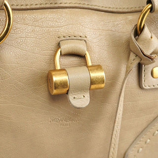 Yves Saint Laurent Beige Leather Muse Tote Bag