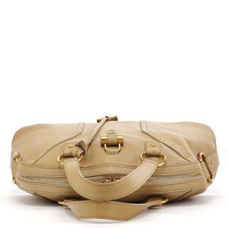 Yves Saint Laurent Beige Leather Muse Tote Bag