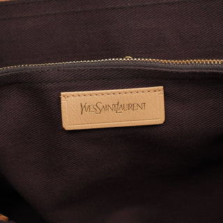 Yves Saint Laurent Beige Leather Muse Two 2-Way Bag