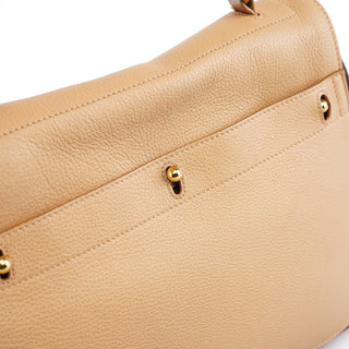 Yves Saint Laurent Beige Leather Muse Two 2-Way Bag