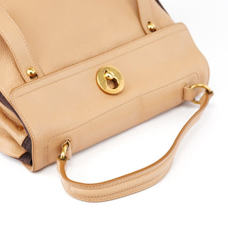 Yves Saint Laurent Beige Leather Muse Two 2-Way Bag