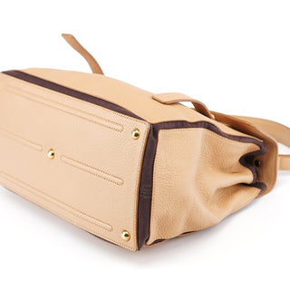 Yves Saint Laurent Beige Leather Muse Two 2-Way Bag