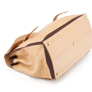 Yves Saint Laurent Beige Leather Muse Two 2-Way Bag