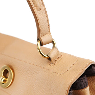 Yves Saint Laurent Beige Leather Muse Two 2-Way Bag