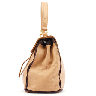 Yves Saint Laurent Beige Leather Muse Two 2-Way Bag