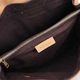 Yves Saint Laurent Beige Leather Muse Two 2-Way Bag