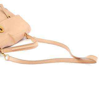 Yves Saint Laurent Beige Leather Muse Two 2-Way Bag