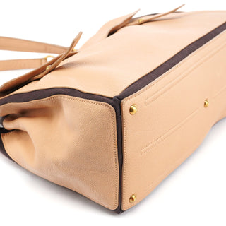 Yves Saint Laurent Beige Leather Muse Two 2-Way Bag
