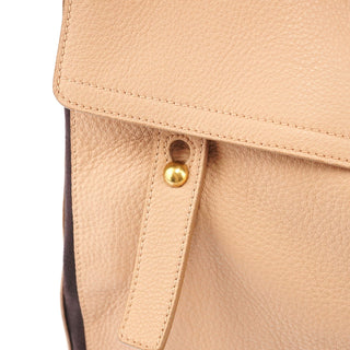 Yves Saint Laurent Beige Leather Muse Two 2-Way Bag