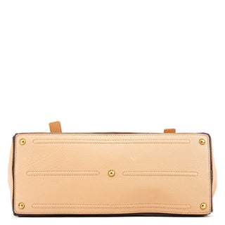 Yves Saint Laurent Beige Leather Muse Two 2-Way Bag