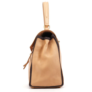 Yves Saint Laurent Beige Leather Muse Two 2-Way Bag