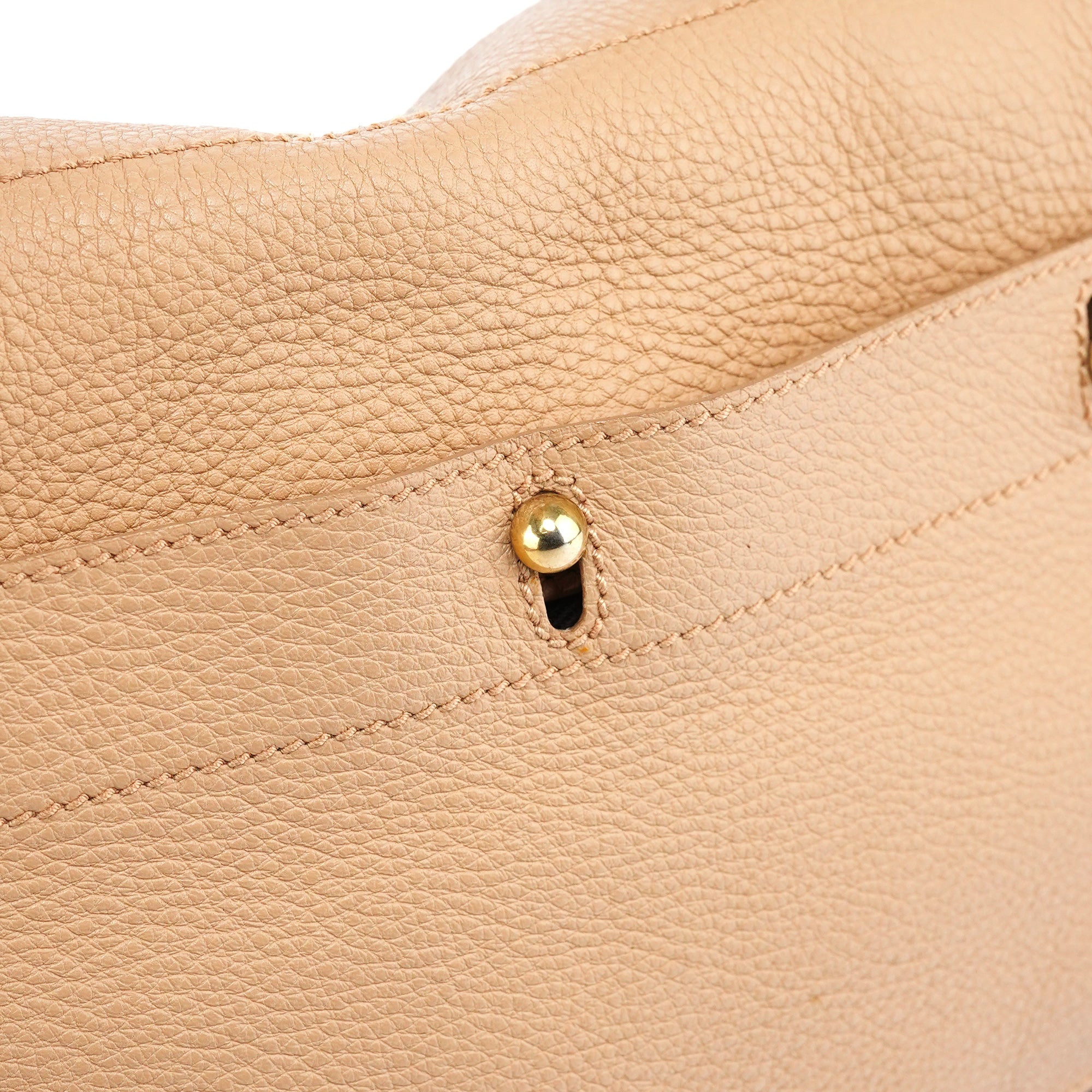 Yves Saint Laurent Beige Leather Muse Two Bag