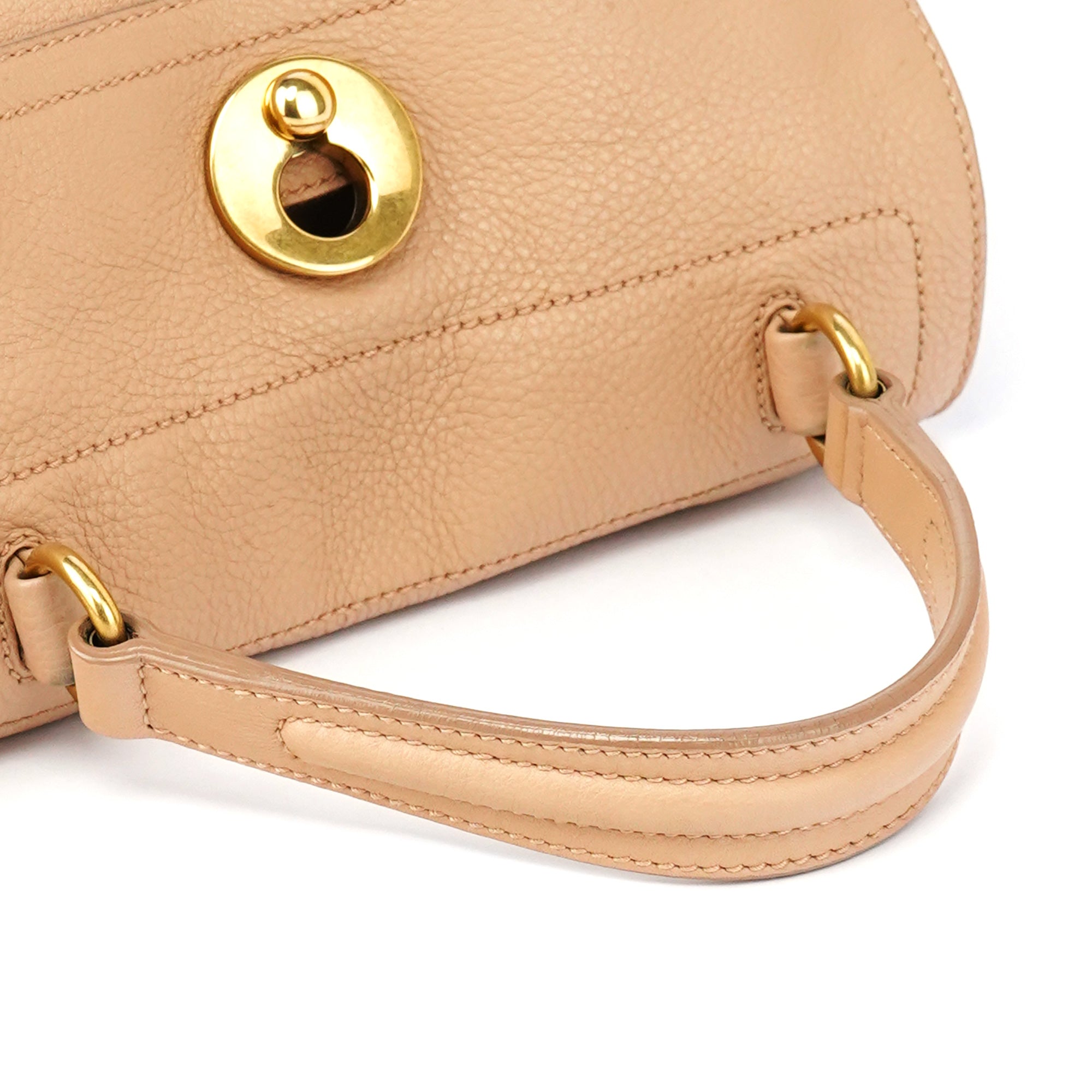 Yves Saint Laurent Beige Leather Muse Two Bag
