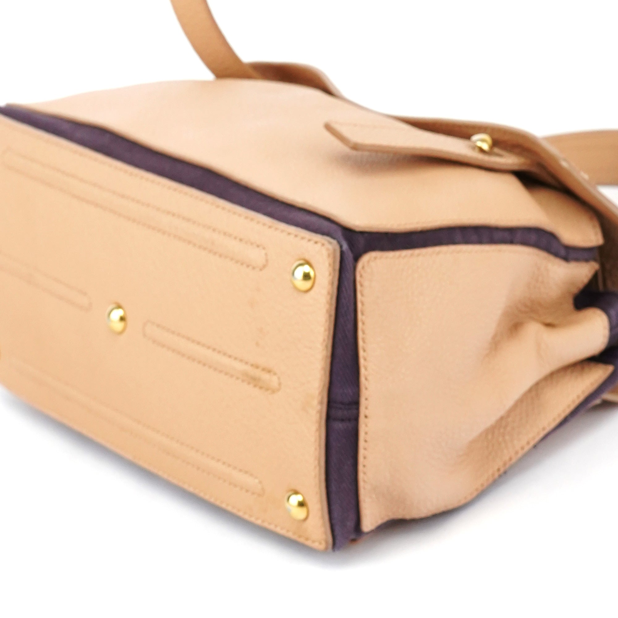 Yves Saint Laurent Beige Leather Muse Two Bag
