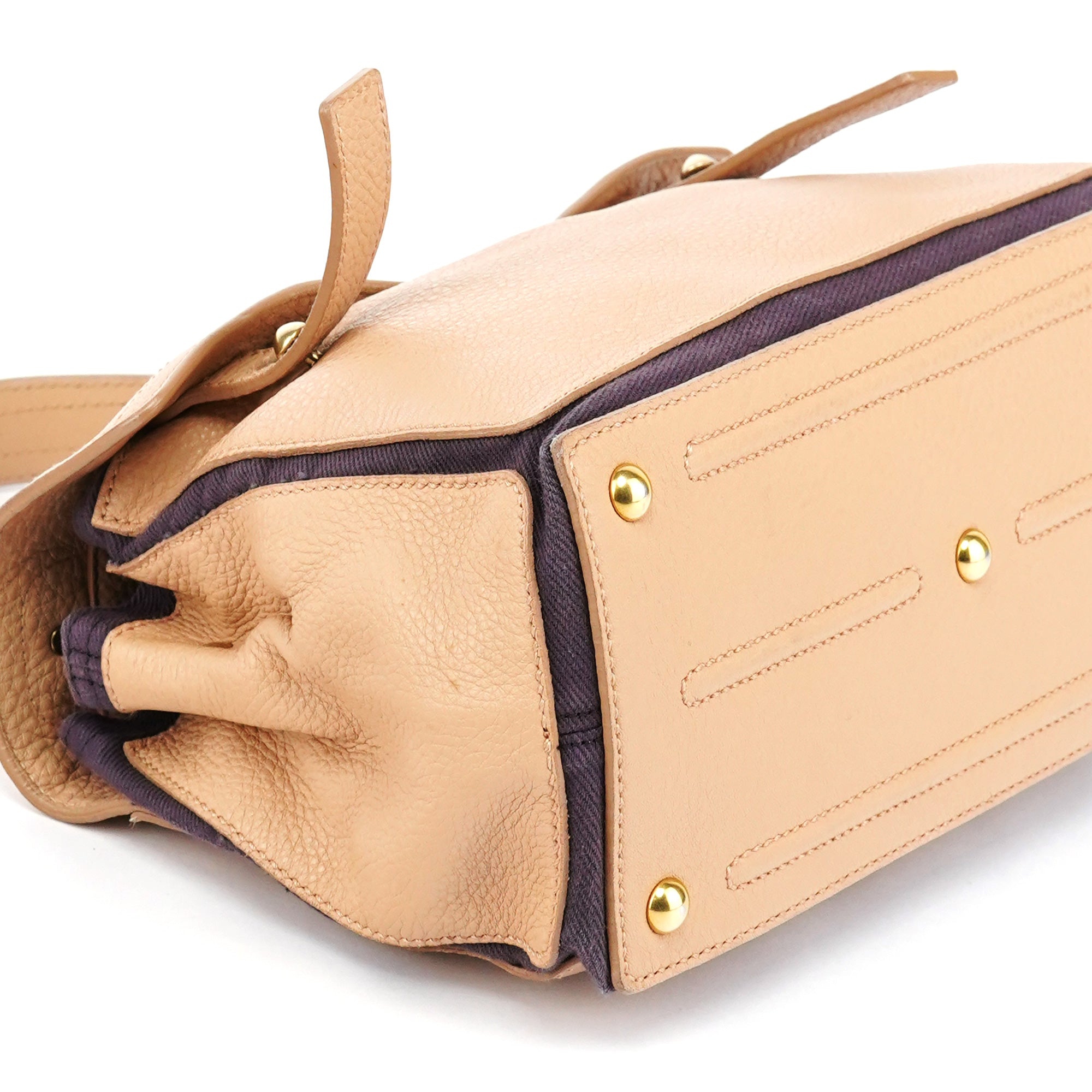 Yves Saint Laurent Beige Leather Muse Two Bag
