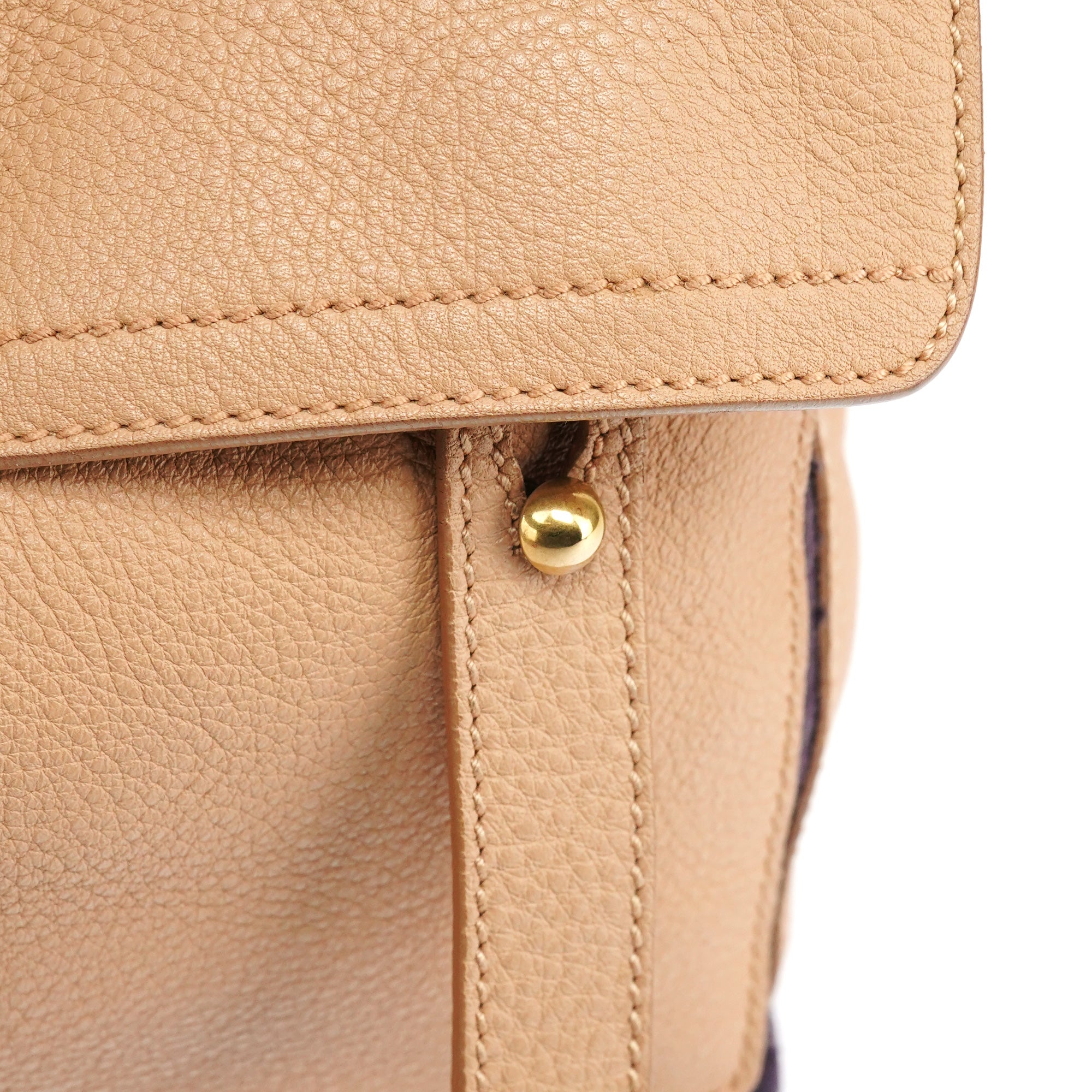 Yves Saint Laurent Beige Leather Muse Two Bag
