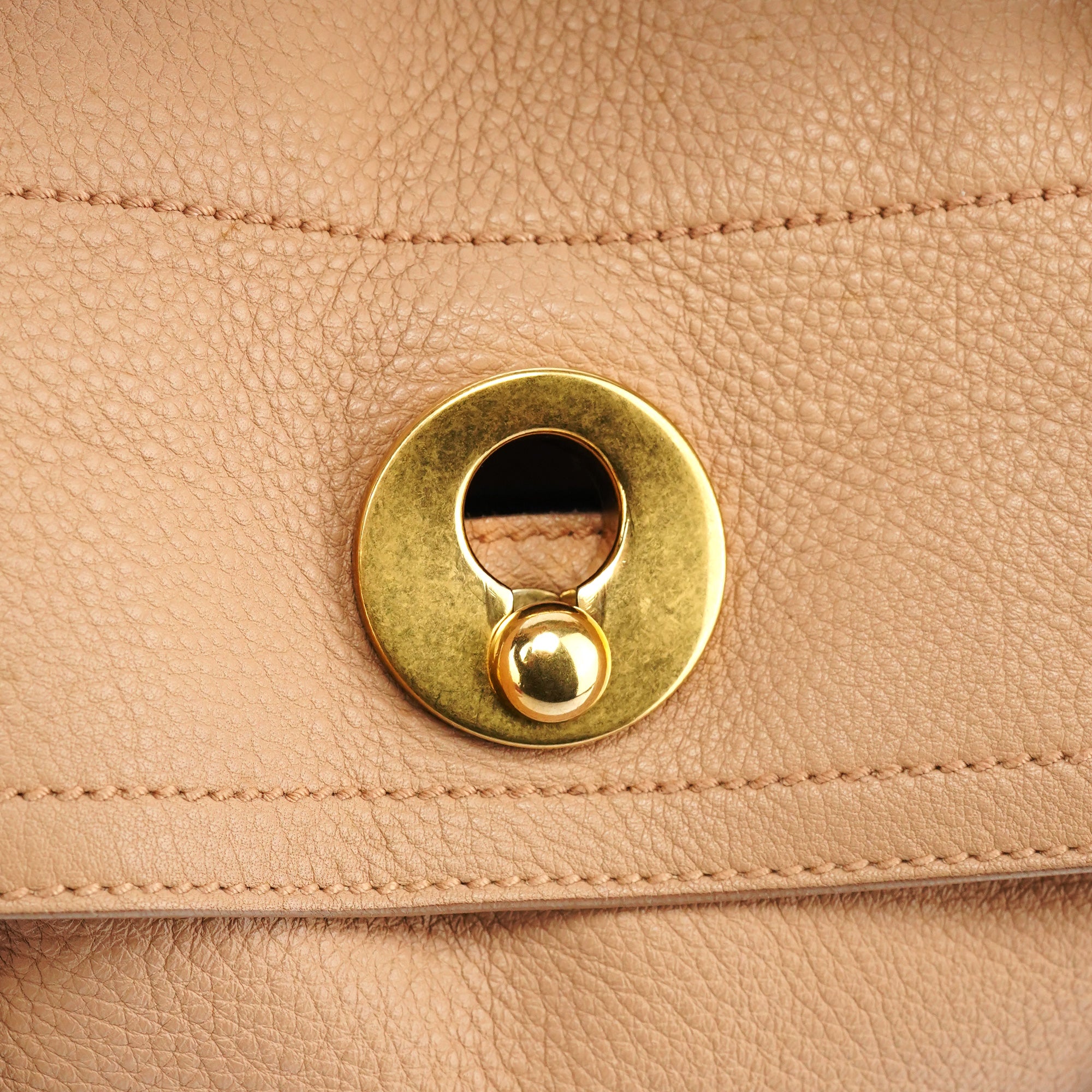 Yves Saint Laurent Beige Leather Muse Two Bag