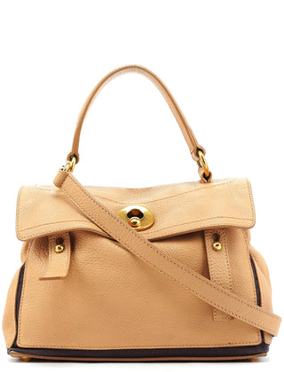Yves Saint Laurent Beige Leather Muse Two Bag