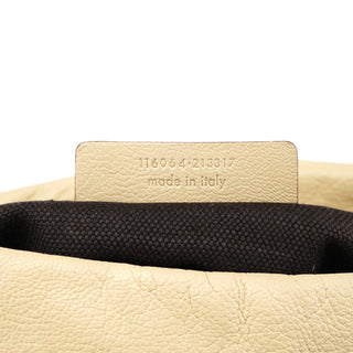 Yves Saint Laurent Beige Leather YSL Mombasa Shoulder Bag